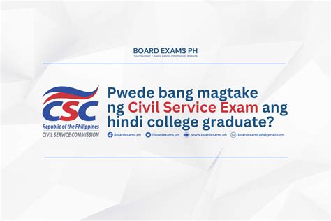 ano ang civil service exam|Civil Service Commission .